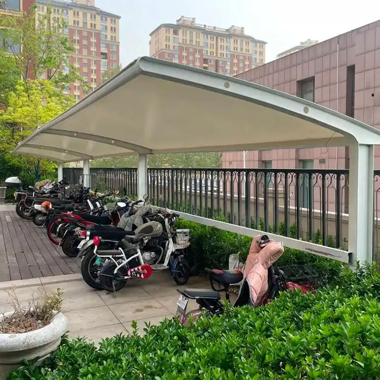 蓬溪县膜结构电动车棚